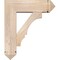 Ekena Millwork Balboa Arts and Crafts Smooth Bracket w/ Offset Brace, Douglas Fir, 7 1/2"W x 24"D x 28"H BKT0806X24X28BOA03SDF - alternate 3